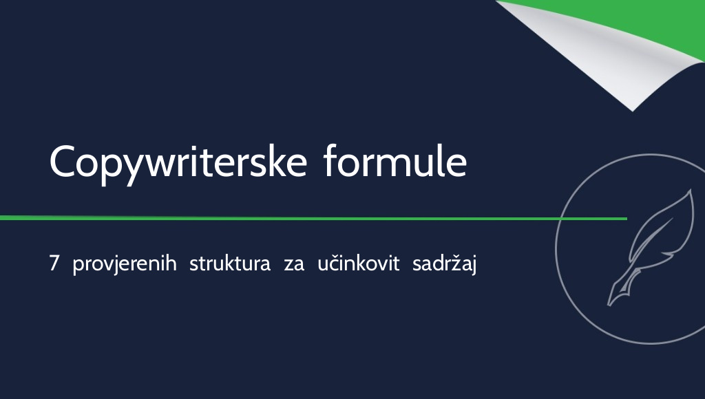 Copywriterske formule: provjerene strukture za učinkovit sadržaj