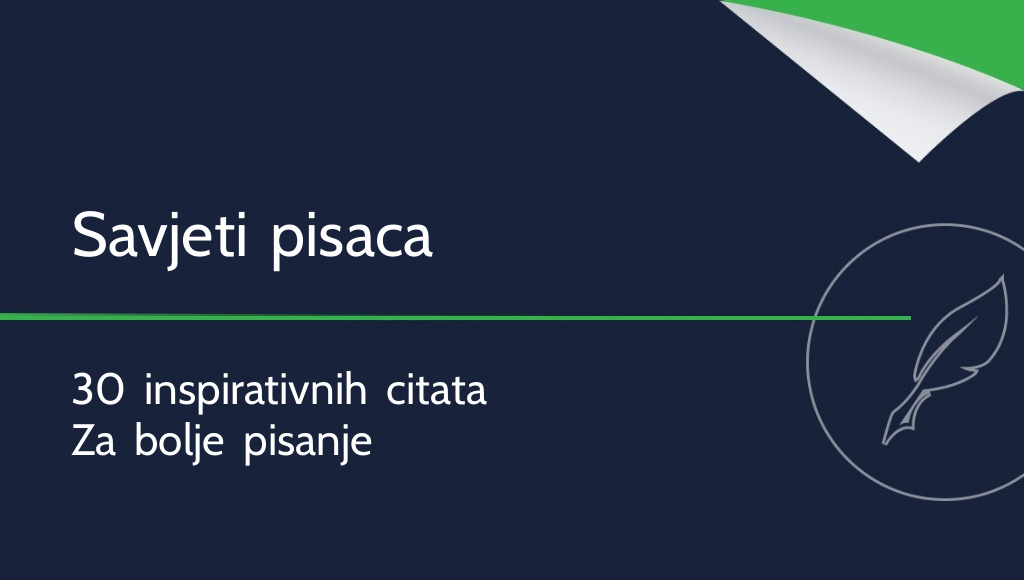 Savjeti slavnih pisaca – 30 citata